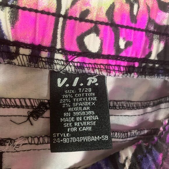 VIP Jeans Graffiti Streetwear Print Stretch Cargo Jogger Pants in Size 7 or 28 - Picture 9 of 10